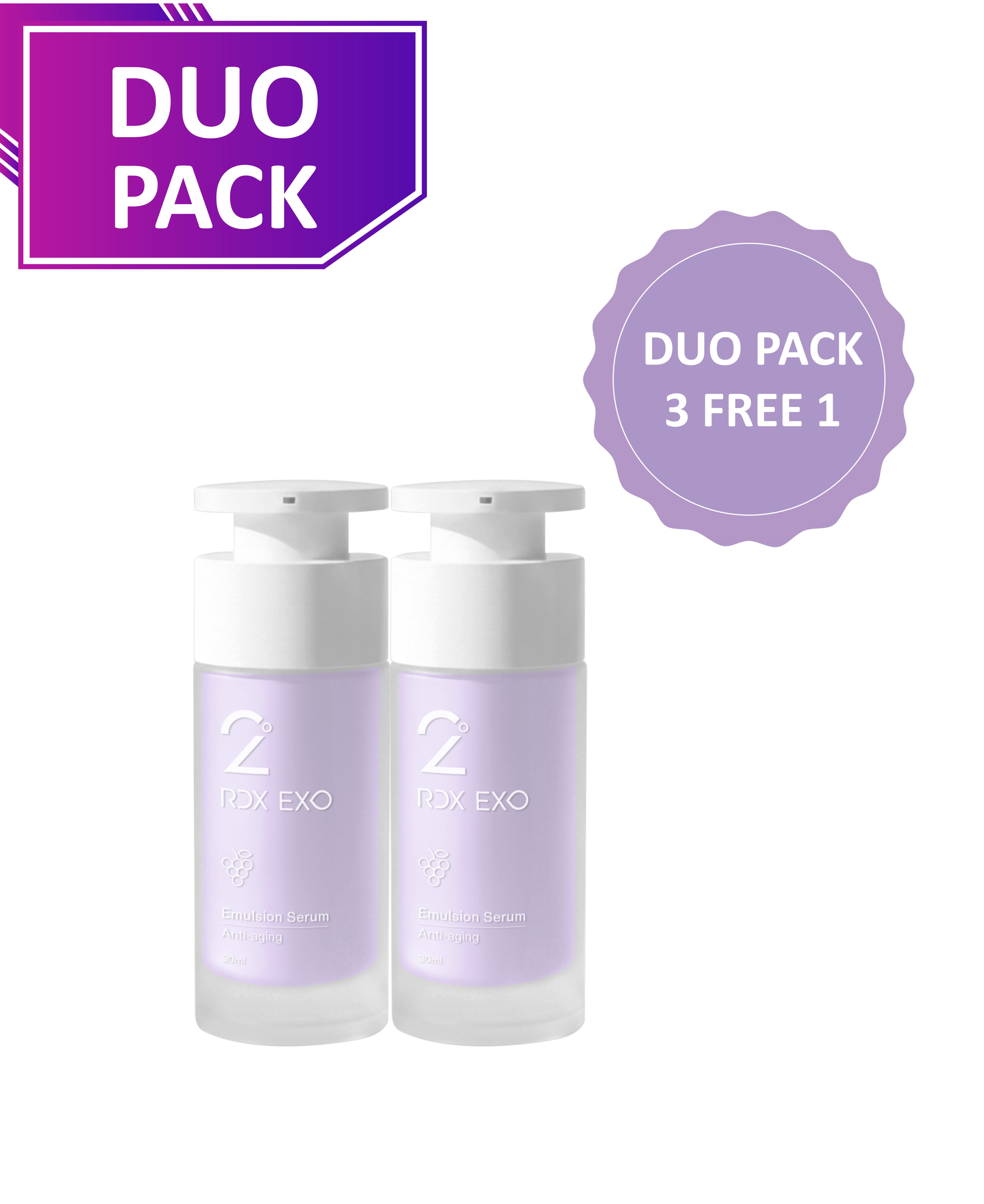 2° RDX EXO Emulsion Serum (3 DUO PACK FREE 1 DUO PACK)